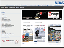 Tablet Screenshot of kunzer.de